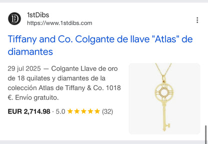 Llave Tiffany & Co. Atlas