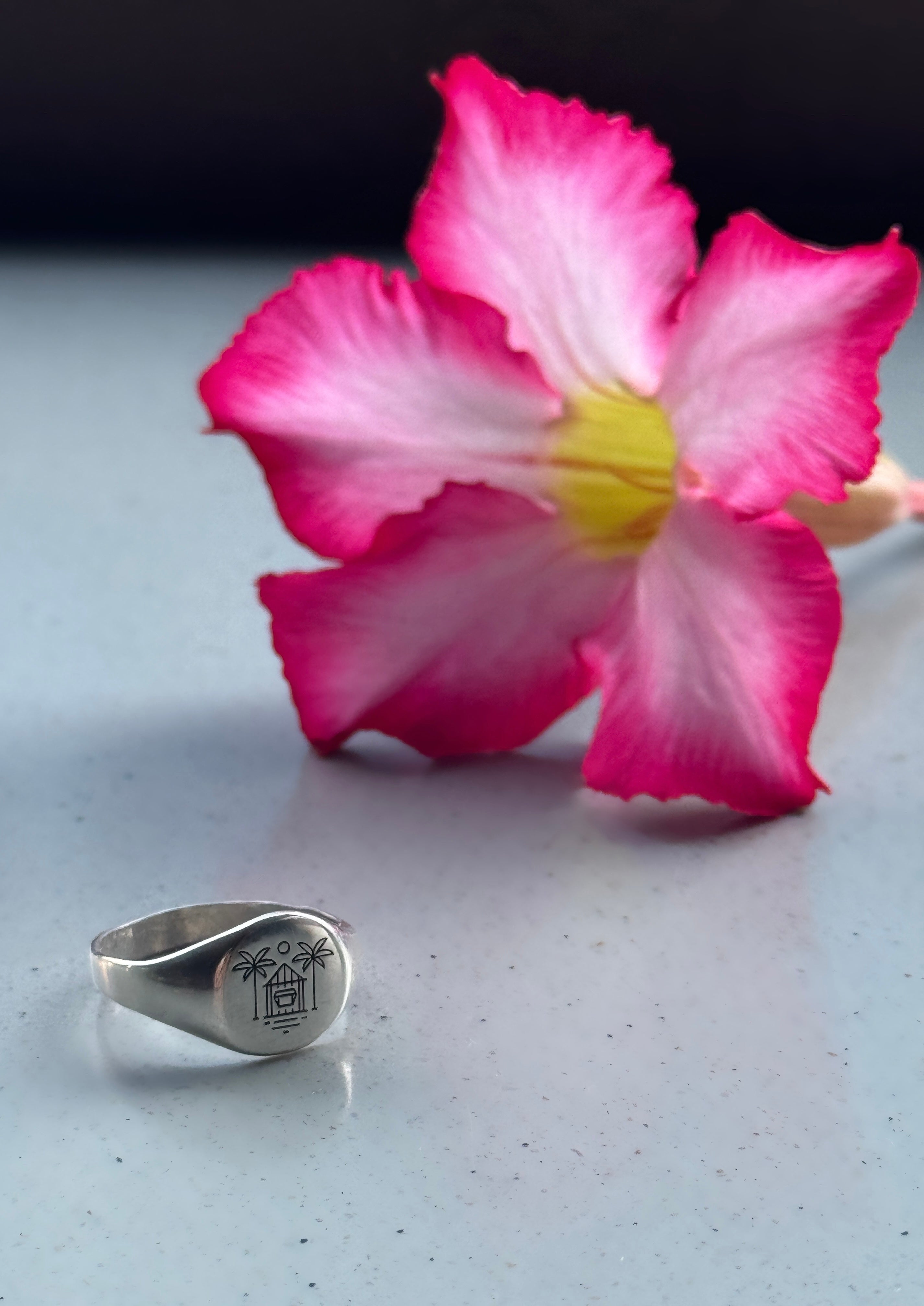 Plata mexa anillo