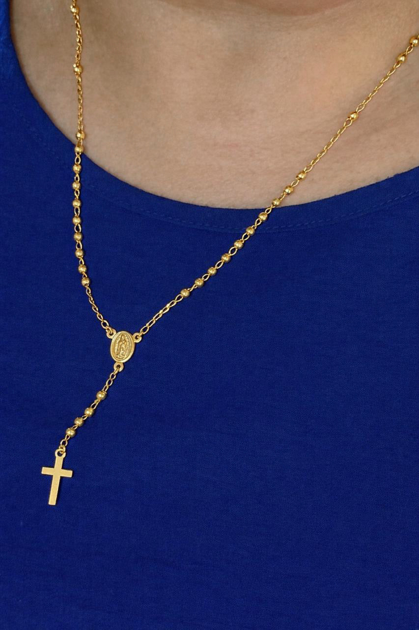 Rosario baño de oro